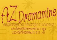 AZ Dramamine Font - Featured Image