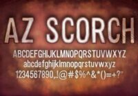 AZ Scorch Font - Featured Image