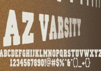 AZ Varsity Font - Featured Image