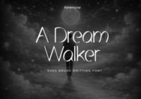 A Dream Walker Font - Featured Image