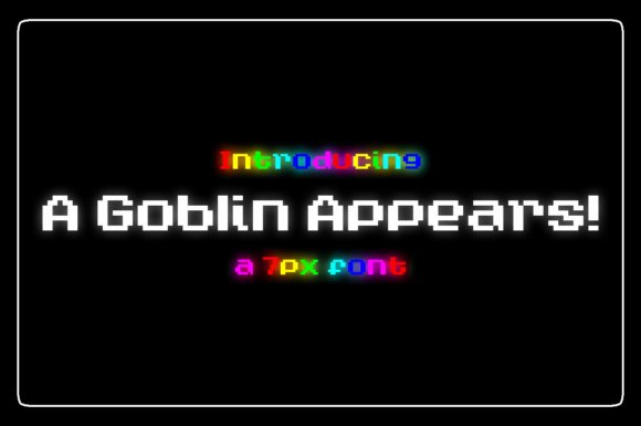 A Goblin Appears! Font - Featured Image