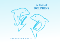 A Pair of Dolpins Font - Featured Image