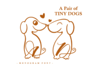 A Pair of Tiny Dogs Font - Featured Image