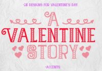 A Valentine Story Font - Featured Image