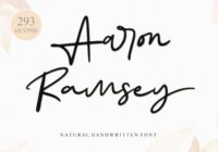 Aaron Ramsey Font - Featured Image