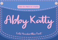 Abby Katty Font - Featured Image