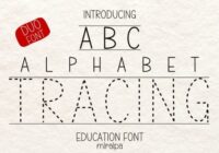 Abc Alphabet Tracing Font - Featured Image