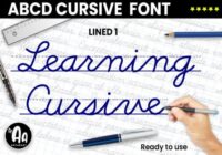 Abcd Cursive Lined1 Font - Featured Image