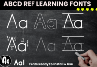 Abcd Tracing Alphabet Letters Bundle Font - Featured Image
