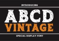 Abcd Vintage Font - Featured Image