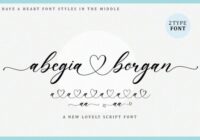 Abegia Borgan Font - Featured Image