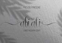 Abiali Font - Featured Image