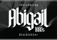 AbigaiL1980s Font - Featured Image
