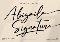 Abigaila Signature Font - Featured Image