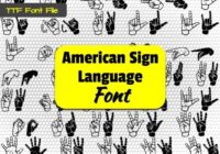 Able Lingo ASL 1 Font - Featured Image