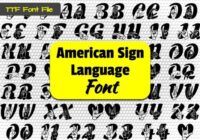 Able Lingo ASL 5 Font - Featured Image