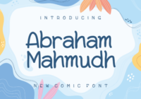 Abraham Mahmudh Font - Featured Image