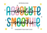 Absolute Smoothie Duo Font - Featured Image