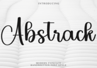 Abstrack Font - Featured Image