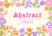 Abstract Flower Font - Featured Image