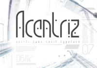 Acentriz Font - Featured Image