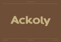 Ackoly Font - Featured Image