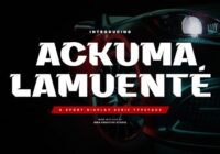 Ackuma Lamuenté Font - Featured Image