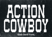 Action Cowboy Font - Featured Image