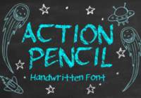 Action Pencil Font - Featured Image