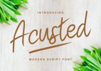 Acusted Font - Featured Image