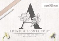 Adenium Flower Font - Featured Image