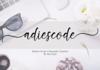 Adiescode Script Font - Featured Image