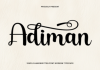 Adiman Font - Featured Image