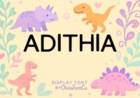 Adithia Font - Featured Image