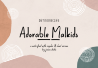 Adorable Malkids Font - Featured Image