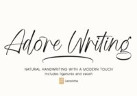 Adore Writing Font - Featured Image