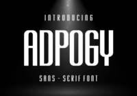 Adpogy Font - Featured Image