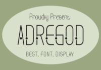 Adregod Font - Featured Image