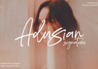 Adusian Signature Font - Featured Image