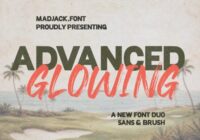 Advance Glowing Font - Featured Image