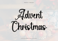 Advent Christmas Font - Featured Image