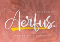 Aerfus Font - Featured Image