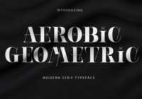 Aerobic Geometric Font - Featured Image