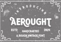 Aerought Font - Featured Image
