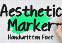 Aesthetic Marker Font - Featured Image