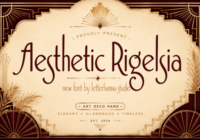Aesthetic Rigelsia Font - Featured Image