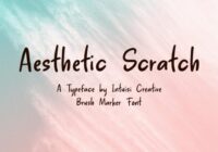 Aesthetic Scratch Font - Featured Image