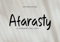 Afrasty Font - Featured Image