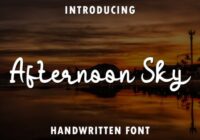 Afternoon Sky Font - Featured Image