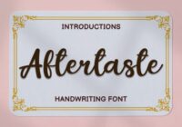 Aftertaste Font - Featured Image